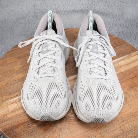 Brooks Womens Ghost 15 1203801B112 Gray Running Shoes Sneakers Size 8.5 Training - Picture 2 of 11